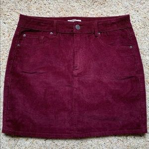 Purple/Plum Corduroy Skirt - Garage